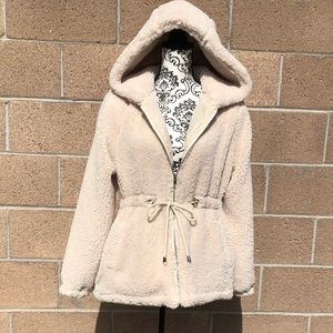 Forever 21 Hooded Sherpa Jacket